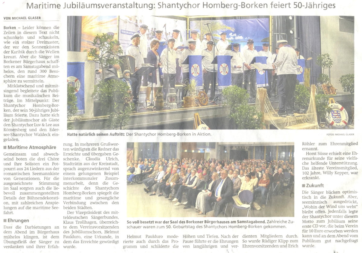 2024 09 28 Borken Pressebericht Jubiläumskonzert