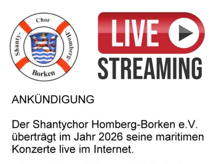 Übertragung ausgewählter Konzerte im Livestream